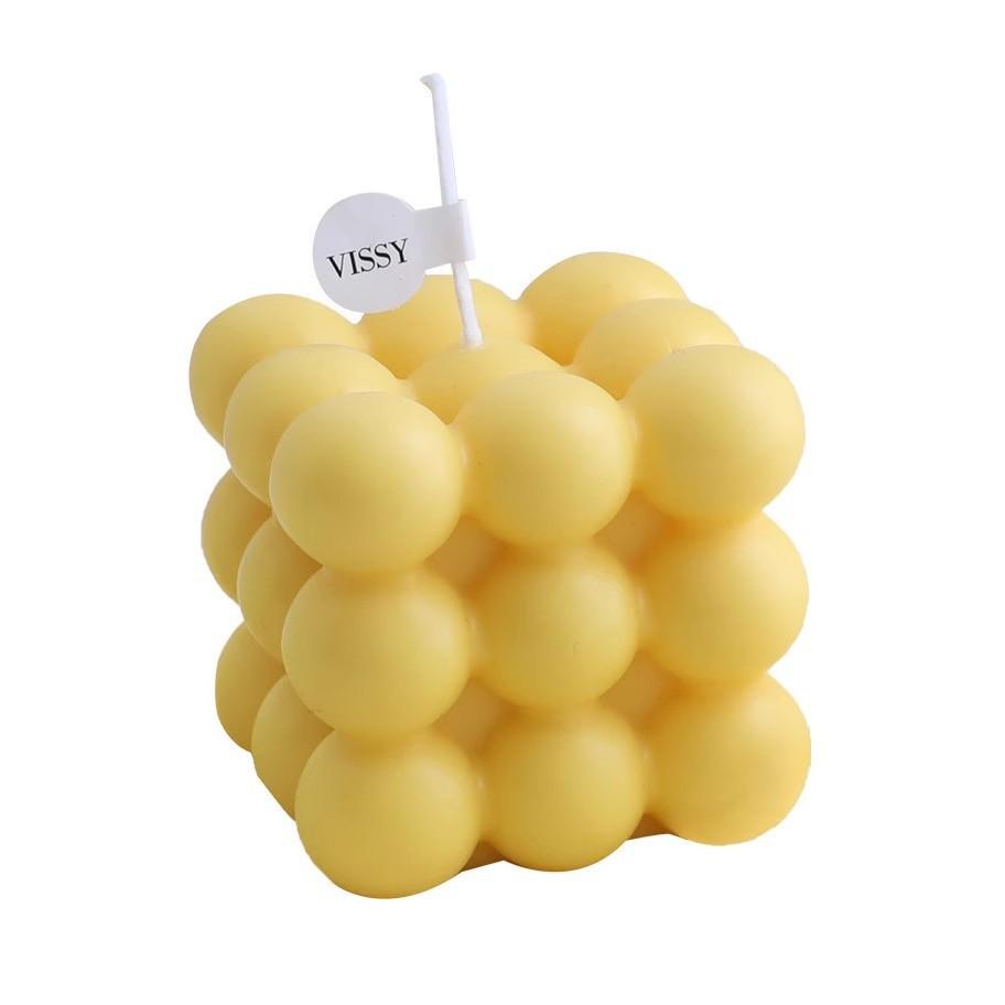 INS Bougie d'Aromathérapie Cube de Rubik Parfum d'Intérieur Ornement Forme Géométrique Ornement Photographie Créative Parfum Longue Durée