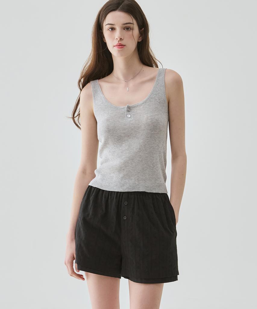 Deuloupisumeon Breeze Knit Cardigan + Sleeveless Set [4 Colors]