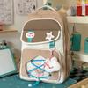 Schoolbag new trendy Japanese ins sweet candy-colored pain bag, light and large-capacity backpack for junior high school students