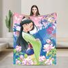 Mulan Cartoon Super Warm Blankets  Travel Office Plush Throw Blanket Graphic Home Decor Flannel Bedspread Sofa Bed Cover