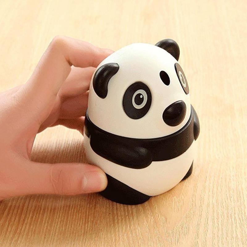 Panda Automatische Tandenstokerdoos Handdruktype Mode Tandenstokers Uitdovers Schattige Cartoon Tafel Plastic Tandenstokerblikken