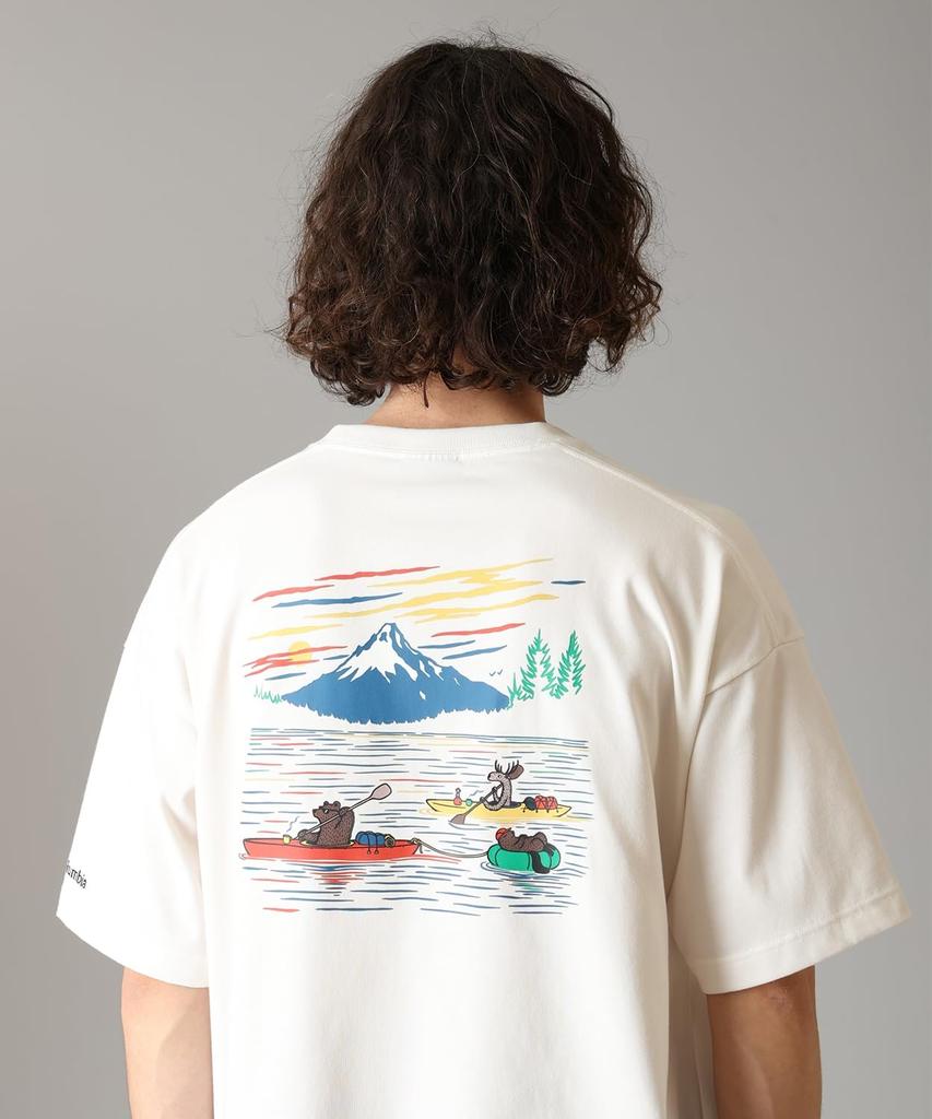 Lake To Avenue Graphic Short Sleeve PG2040 Sea Salt River Size L [Columbia] T-Shirt