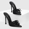 2026 Summer Sexy Mesh High Heel Slides for Women, European and American Style, Sizes 35-43
