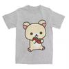 Freizeit Rilakkuma Erdbeeren T-Shirts Damen Rundhals T-Shirts Tier Bär Kurzarm T-Shirts Damen Tops
