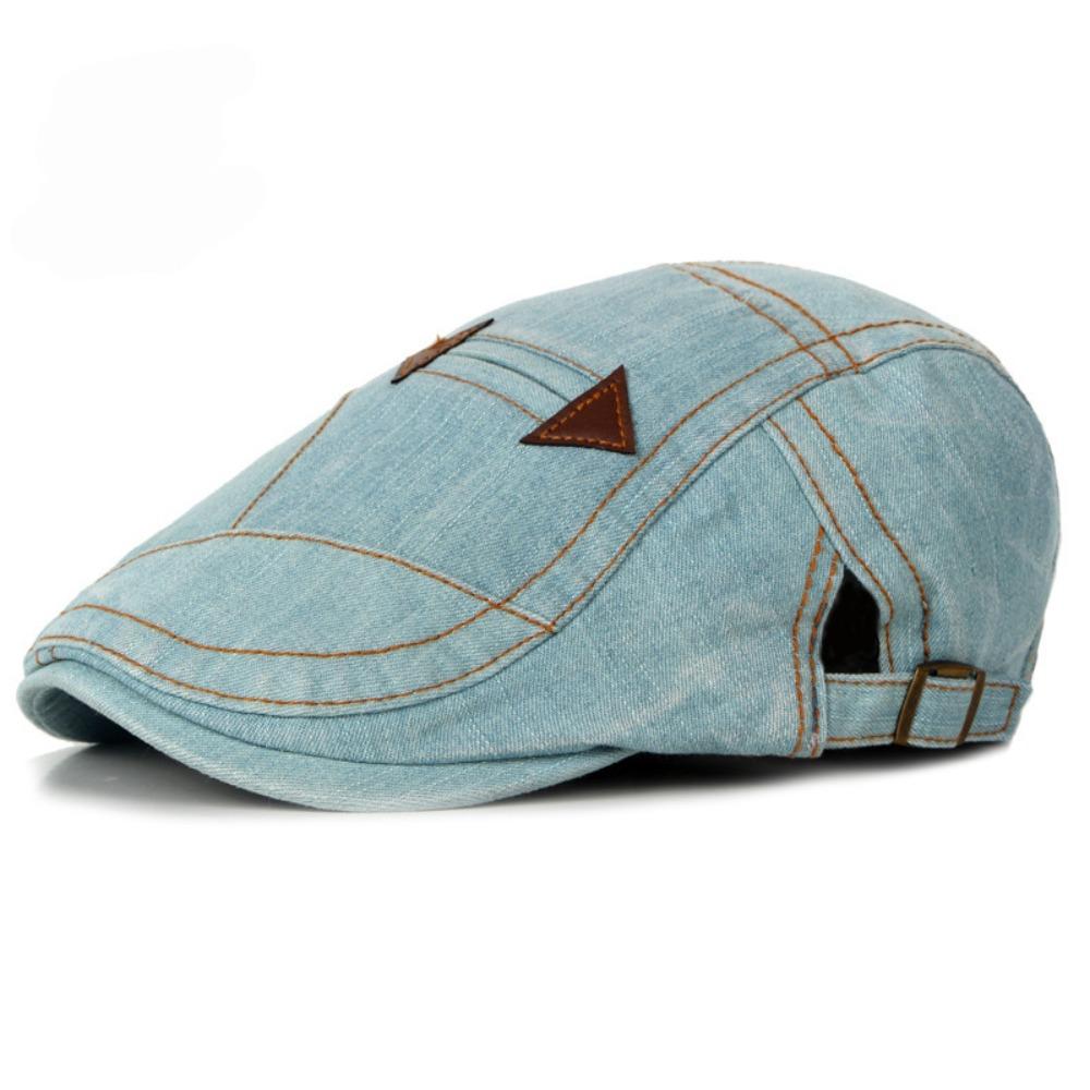 Pălării Beretă Blugi de Primăvară Vară la Modă pentru Bărbați Femei Calitate Casual Unisex Șapcă Beretă Denim Șapcă Plată de Soare Potrivită Casquette Homme
