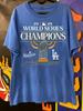 Los Angeles Dodgers World Series Kampioenen 2025 kort mouw koningsblauw shirt Unisex T-shirt