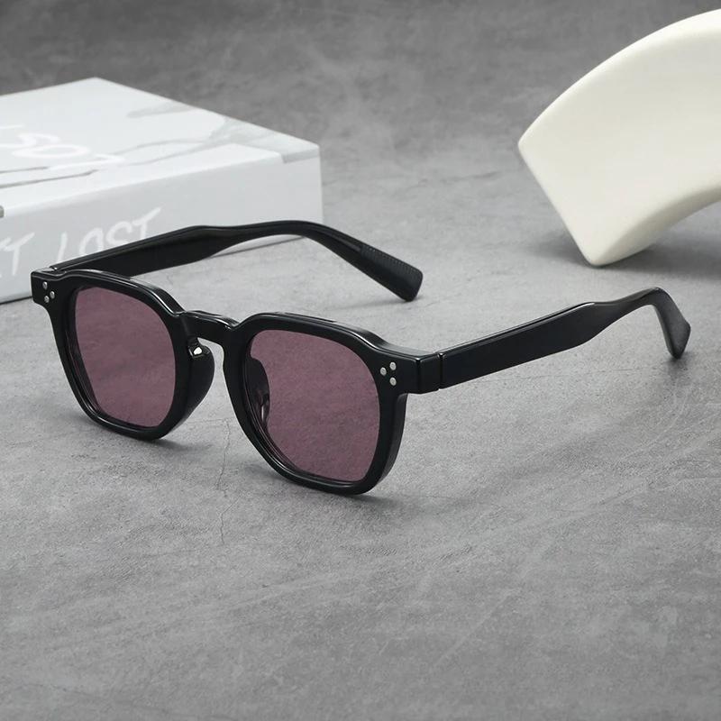 New Fashionable PC Mens and Womens UV Resistant SunGlasses Personalized and Versatile UV400 Elliptical Small Frame Glasses