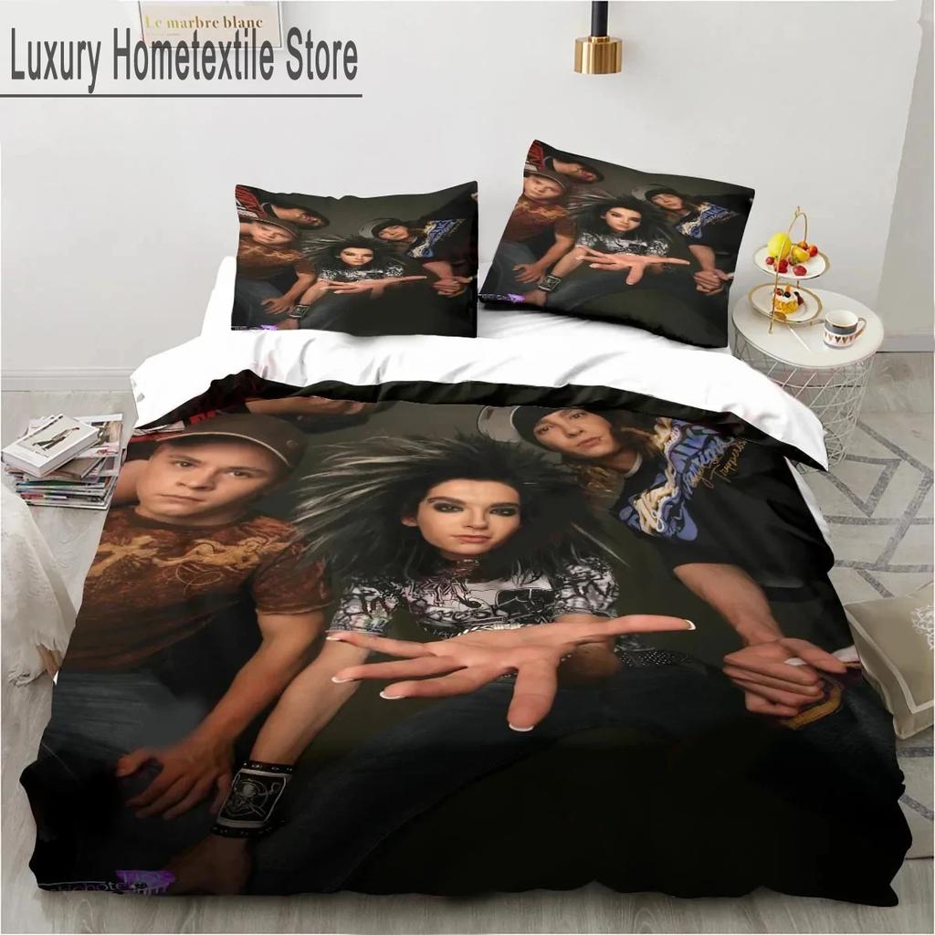 3D Print Tokio Hotel Bedding Set Boys Girls Twin Queen King Size Duvet Cover Pillowcase Bed Boys Adult Home Textileextile