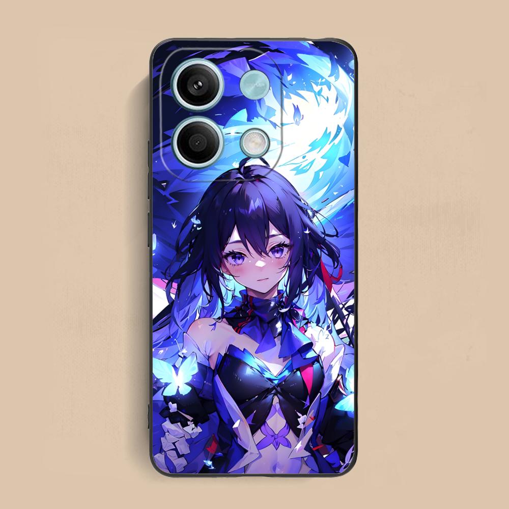 HSR Seele Matte TPU Mobile Phone Case for Xiaomi Redmi Note 14 13 12 11 S Pro Plus 4G 5G Colorful Printing Cover