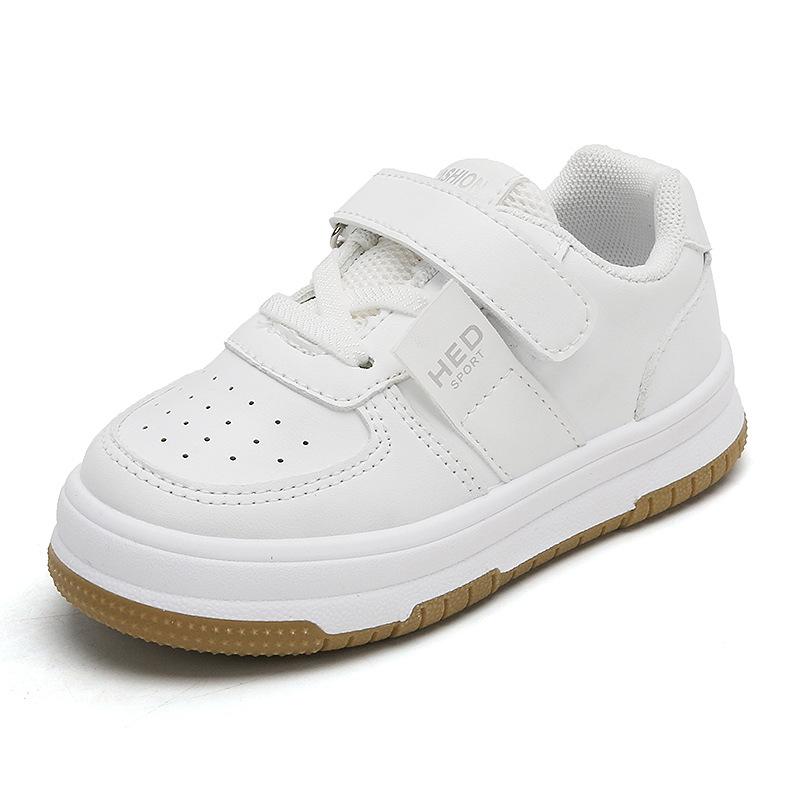 Kids Spring Autumn White Shoes Boys Girls Non Slip Soft Sole Sneakers Baby Casual Lightweight Comfortable Skate Shoes