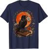 Is Hij Vintage Al Dood Zwarte Kraai Raaf Vogel Humor Gothic T-shirt