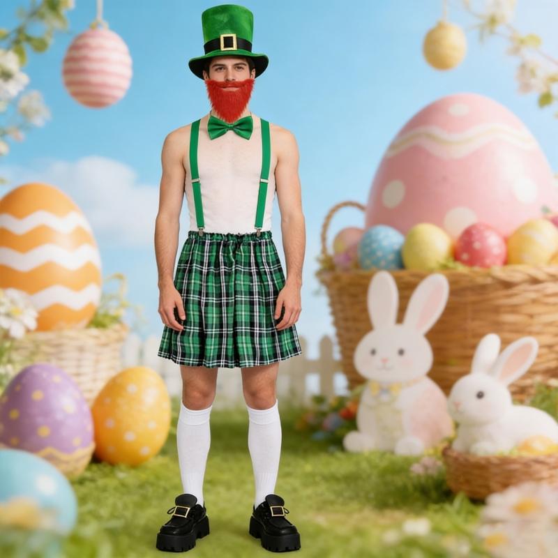 Patrick's Celebration Accessory Set Fabric Items Costume Outfit For Festive Costuming In Parties And Gatherings