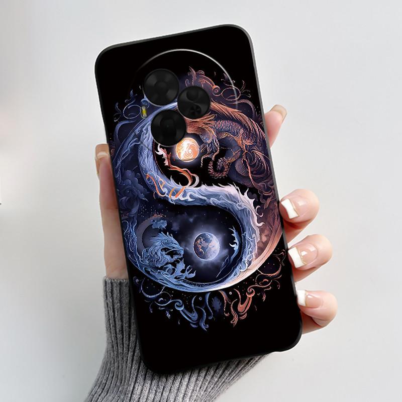 For TCL NxtPaper 60 Ultra Case Luxury Cute Love Rabbit Funny Black Matte Soft TPU Back Cover For Nxt Paper 60 Ultra Phone Case