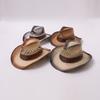 Bohemian Straw Hat Western Cowboy Hat Large Brim Men's and Women's Mountaineering Shade Sunscreen Vacation Hat