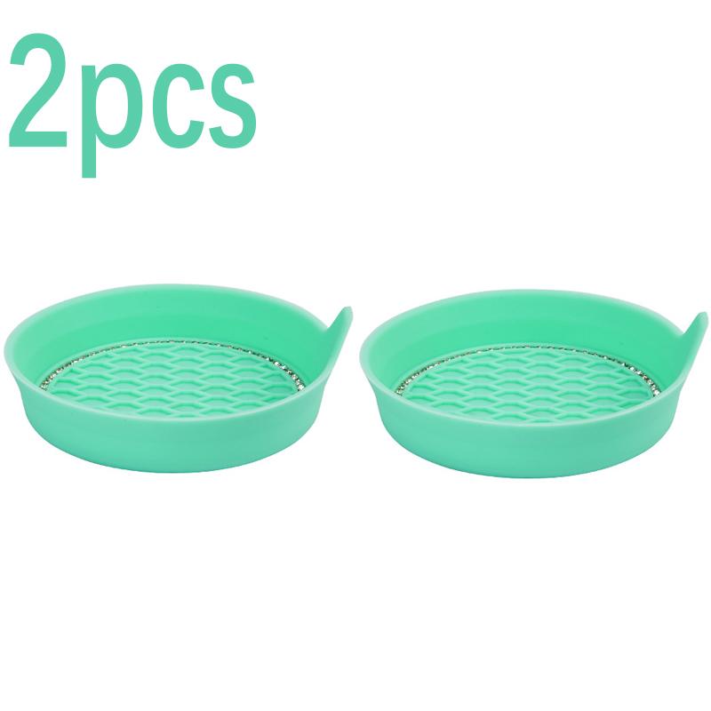 2 Stück Auto Kohlefaser Untersetzer Rutschfestes Wasserbecher Pad Auto Schlitz Gadgets Matte Silikon Pad Becherhalter Auto Innenzubehör Aufkleber