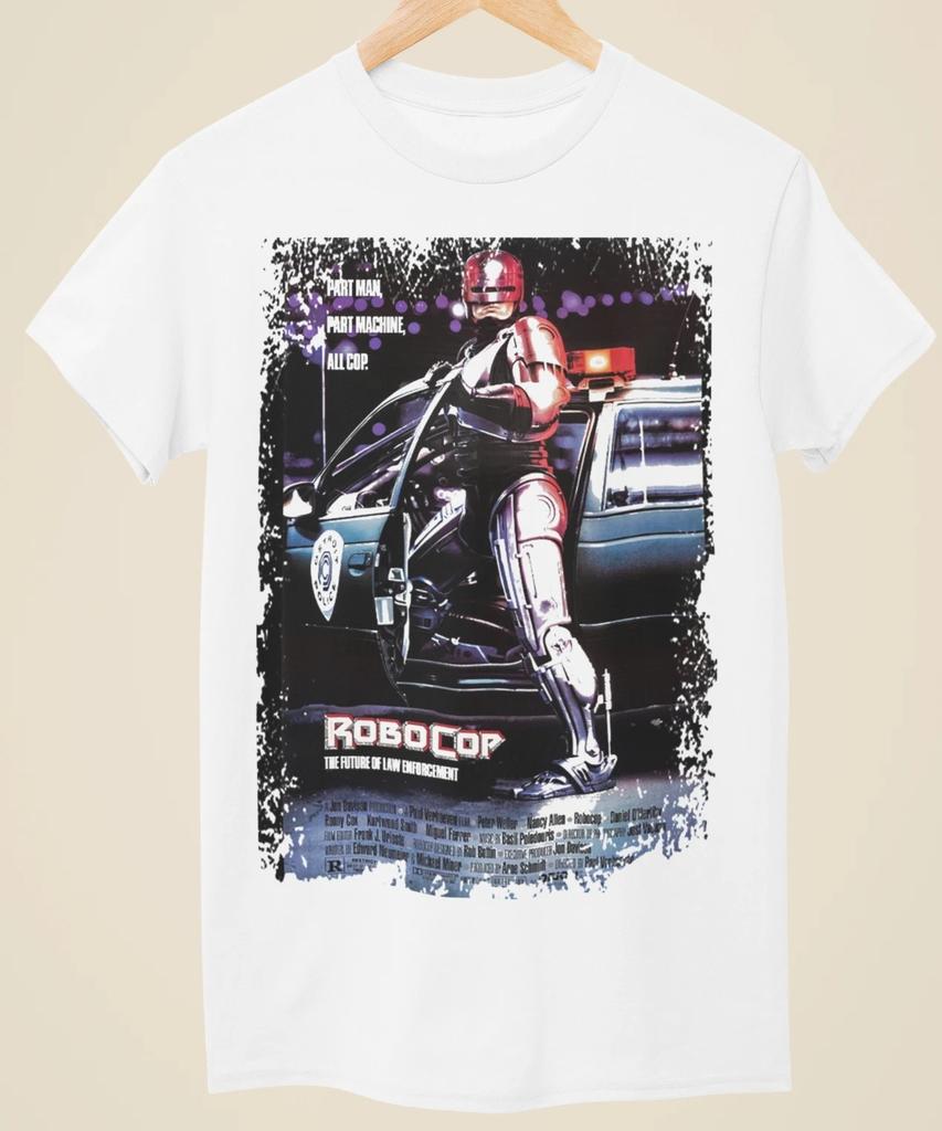 New Sci-fi Movie Robocop Poster Inspiration 3D Printed Unisex T-shirt Comforable Street Trend Retro Short Sleeved Round Neck Top