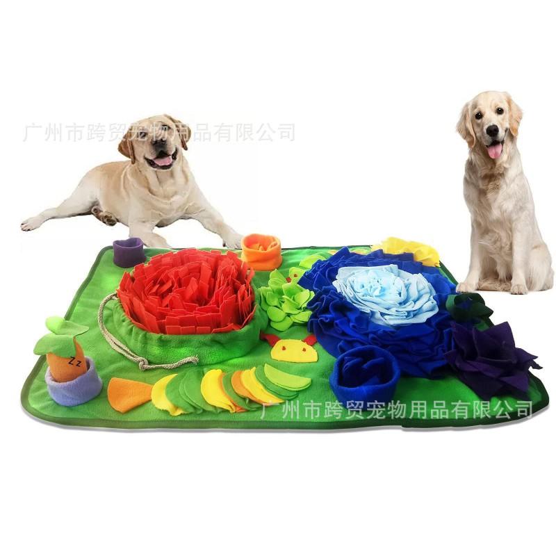 Interactive Snuffle Mat Dogs Cats - Eco-Friendly Fleece Training Toy With Non-Slip Base