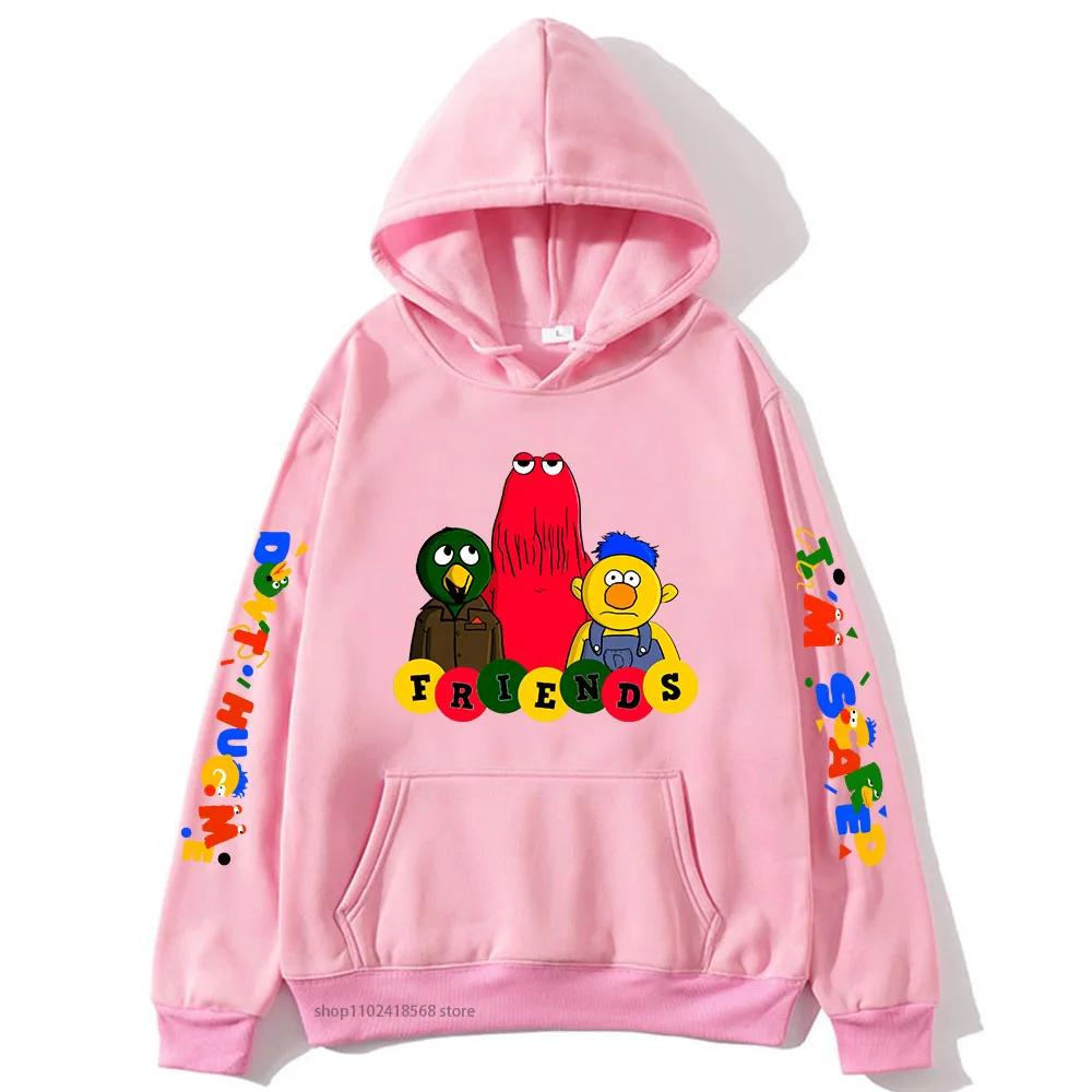 Meme-Neobjímej mě bojím se Mikiny Kreslené Grafické Mikiny pro Ženy Pánské Unisex Sudaderas Oblečení