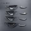 Carbon Fiber Car Interior Door Armrest Handle Cover Trim Door Bowl Frame Stickers For Mercedes Benz C E Class W205 W213 GLC X253