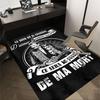 1 Stück Johnny Hallyday Musik Home Office, Strapazierfähige Polyester-Fußmatte mit Einfacher, Bürodekoration, Urbaner Stil, Rutschfeste Rückseite
