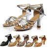 Moda feminina dança rumba valsa baile de baile salsa latina sandálias sapatos