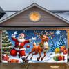 Christmas Background Cloth 480x210cm Large Holiday Party Backdrop for Wall Decor Easy Install Photo Booth Prop