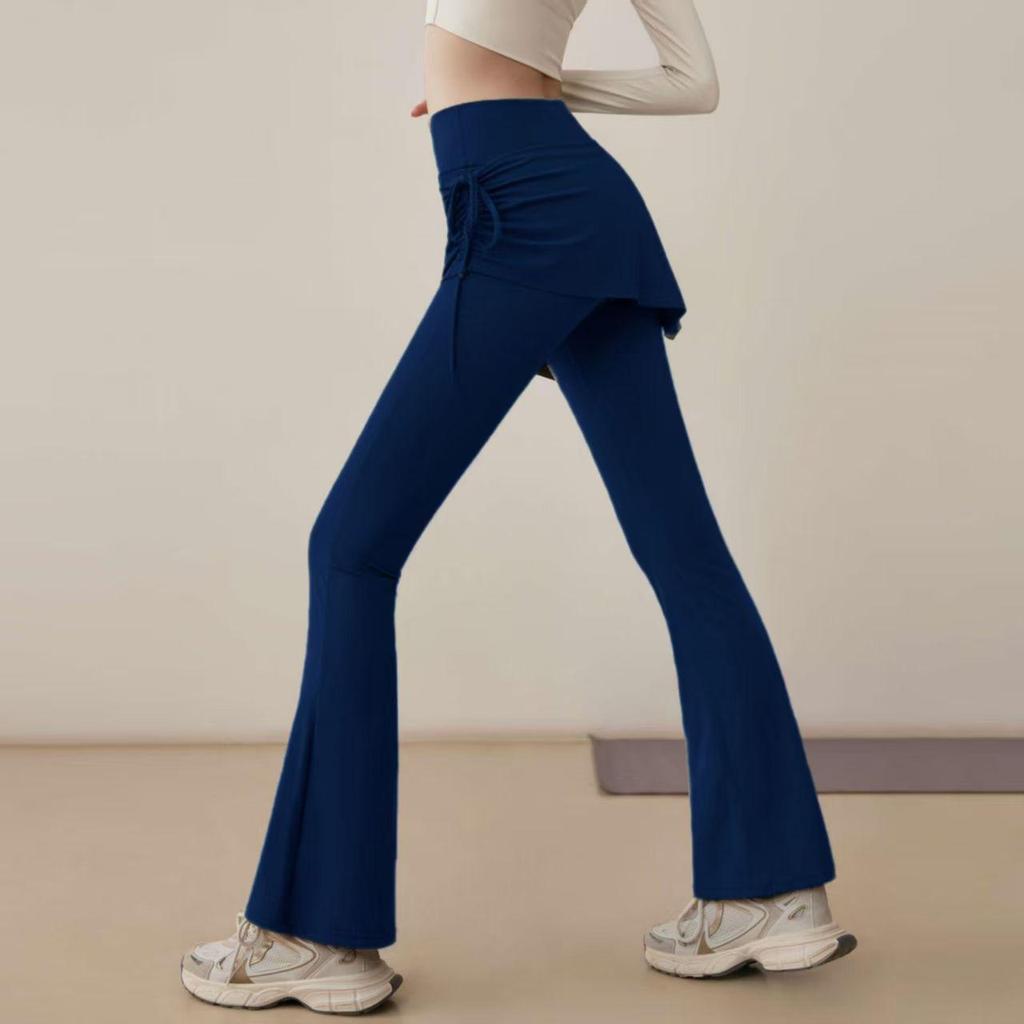 Women's High-Waisted Micro-Flare Yoga Pants for Pilates and Fitness