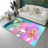Cartoon Gabby Dollhouse Girl Carpet Rug for Playroom Bedroom Living Room Sofa Home Decor,kid Area Rug Non-slip Floor Mat Gift