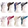 Soft Women Printed Satin Headscarf Hat Summer Baseball Cap Fashion Outdoor Sun Hat Outdoor Sports