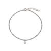 Tirrlirr Point Dew Silver White Anklet Tassvw06784M-3