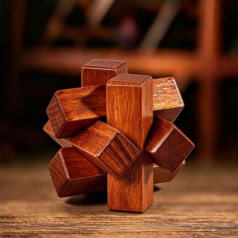 Drewniane Puzzle Węzeł Trening Logiki IQ Odblokuj Zablokuj Zagadki Umysłowe Zabawki Edukacyjna Zabawa Wyzwanie Prezenty Dla Dzieci i Dorosłych