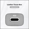 Car Leather Tissue Box Storage Case Organizer For KIA EV6 EV9 Sorento Ceed Stinger Forte Niro Soul Cerato Stonic RIO K9 Picanto