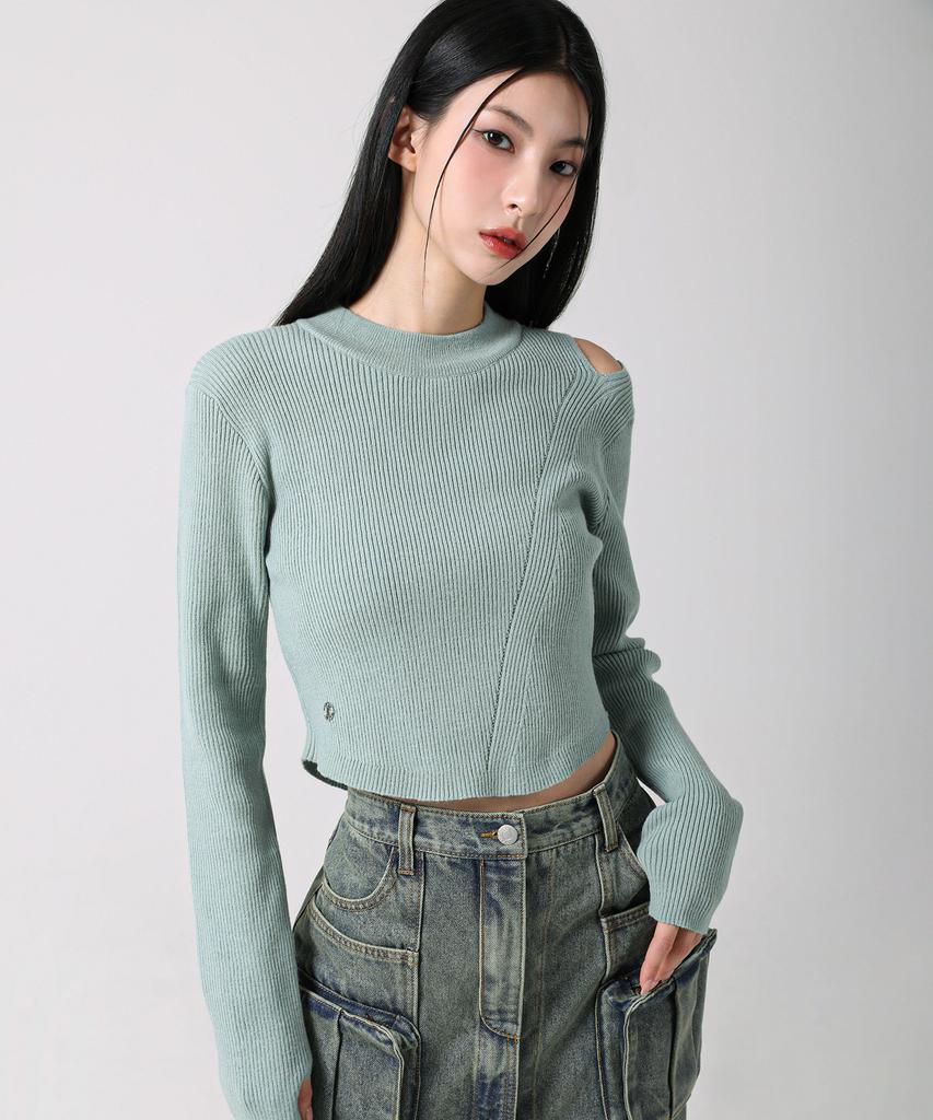 AVANDRESS Tati Hole Round Knit Melange