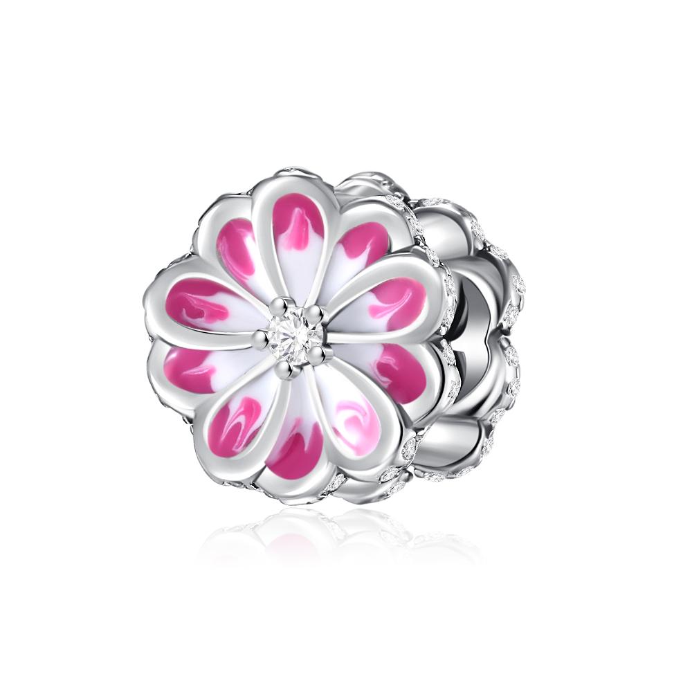 Nouveau Charm Tournesol Trèfle à Quatre Feuilles en Cuivre Ressorté Compatible Collier Bracelet Original Bijoux Femme Anniversaire Cadeau Bricolage