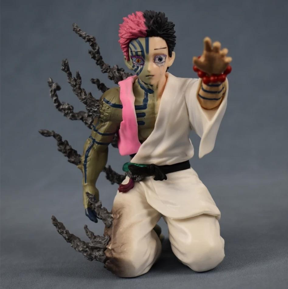 In Stock 15cm Demon Slayer Akaza Hakuji Anime Figure Model Doll Action Figurine Pvc Decoration Peripheral Desktop Ornament Toy