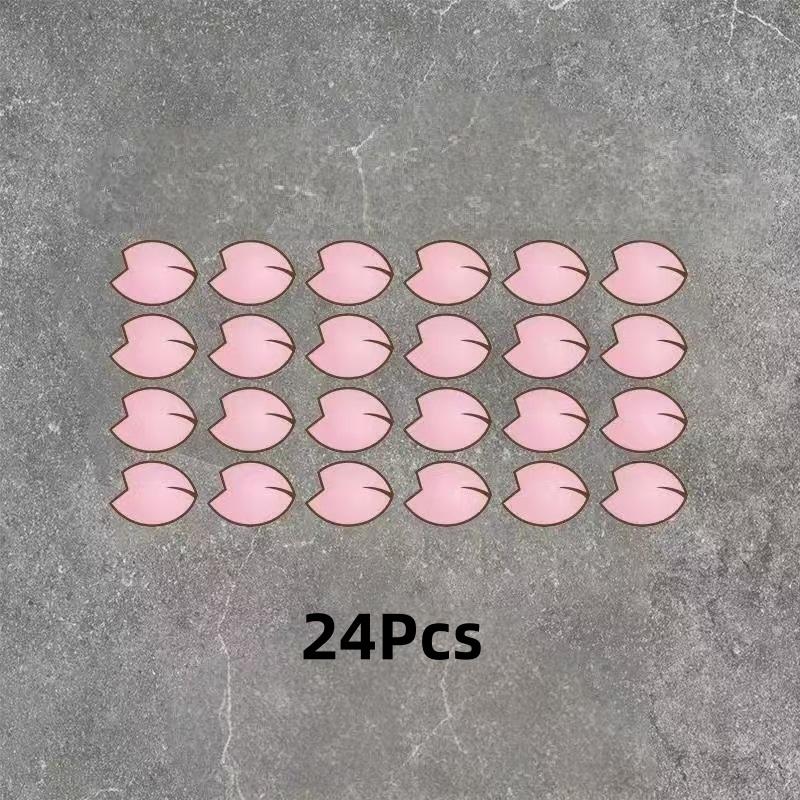 12/20/24Pcs Cherry Blossom Stickers, Suitable For Covering Vehicle Body Scratches, Bicycle And Motorcycle Helmets, Decals