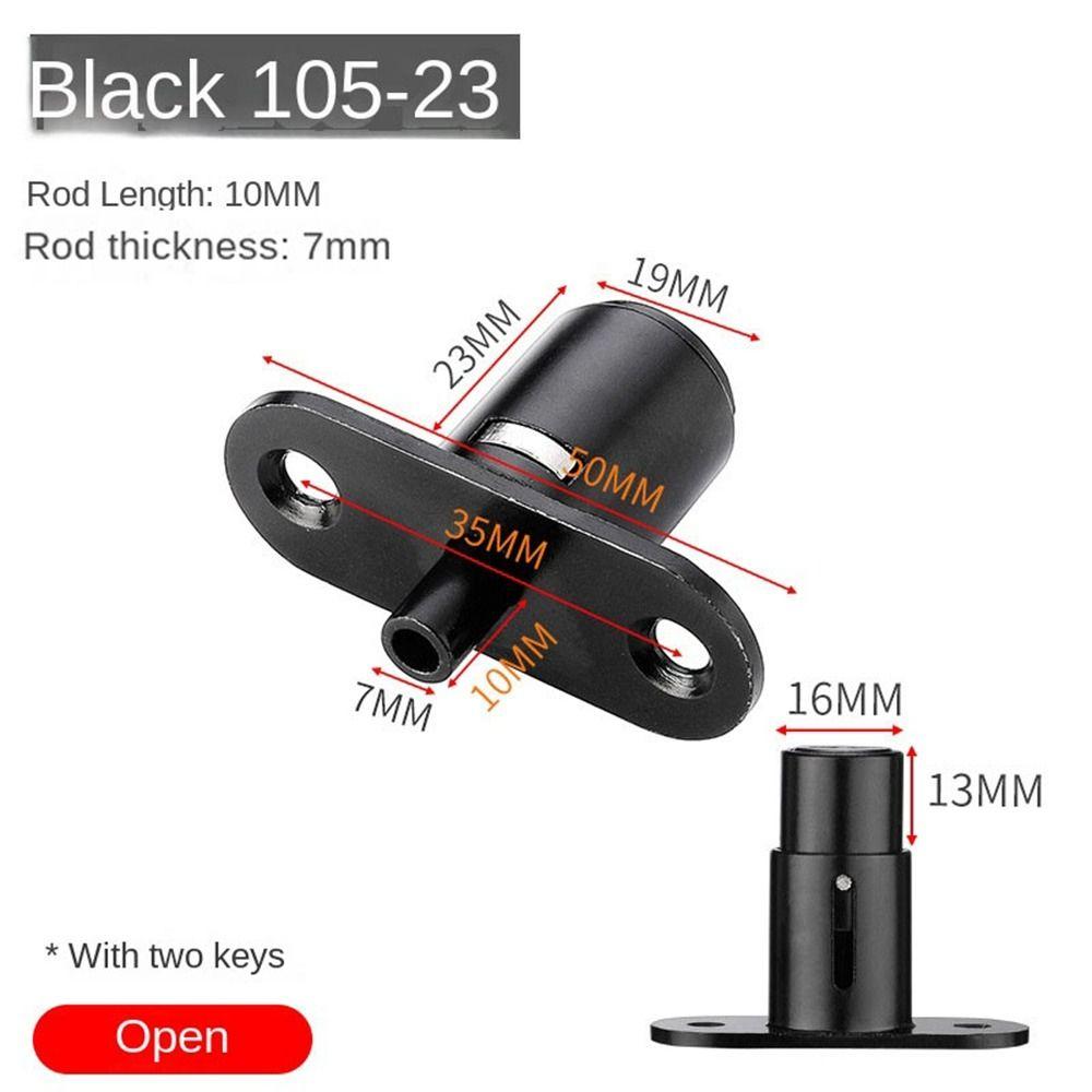New Zinc Alloy Sliding Door Locks With Keys Antitheft Window Security Lock Hardware Security Cabinet Catches Cupboard