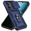 Armor Shockproof Case For Xiaomi Redmi 15C 4G 171.6mm 5G 173.2mm Metal Holder Sliding Window Camera Lens Protection Back Cover