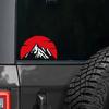 10x6,4cm Aufkleber JDM Modifizierter Sonnenaufkleber Kreativer Auto Van Fenster LKW Karosserie Laptop Motorrad Helm JDM Vinyl Aufkleber Dekor
