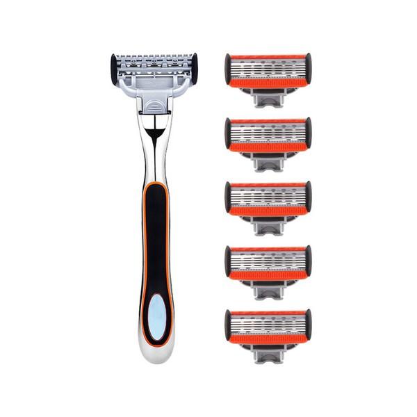 HUMAN Power Fresh hypoallergenic 5-ply razor blade set of 5 ,Korean razor blade