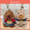 Portachiavi Peluche Marmotte Con Effetti Per Decorazione Zaino