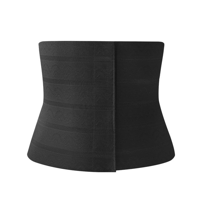 Elastic Waist Cincher: Multi-Row Buckle Abdominal Binder for Postpartum Support & Sports Use