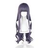 Daidouji Tomoyo Cosplay Wig Long Purple Gray Curly Unisex Heat Resistant Synthetic Hair Anime Party Wigs + Wig Cap