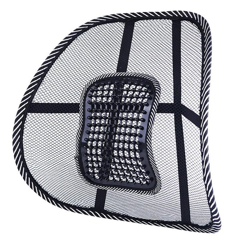 Breathable Bamboo Silk Car Seat Cushion with Massage & Lumbar Support