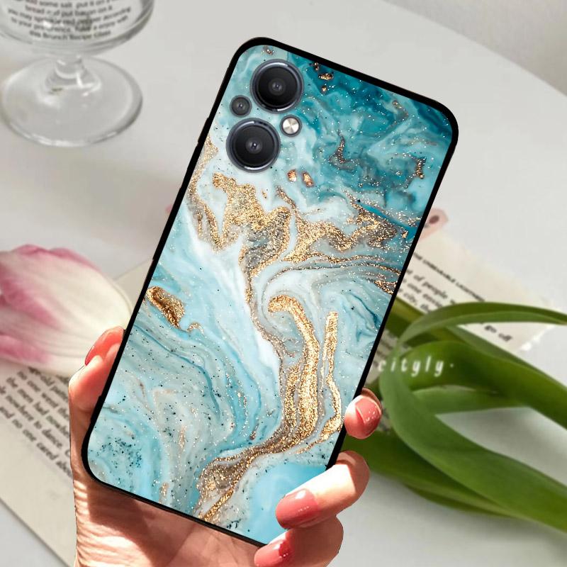 Para Capa Oppo Reno7 Z Lite 5G CPH2341 À Prova de Choque Silicone Macio TPU Capa Traseira Para Oppo F21 Pro F21Pro 5G Capa de Celular Shell Coque