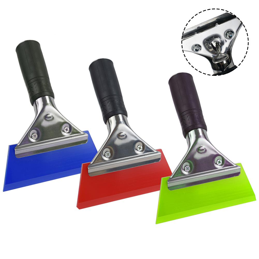 Car Window Film Scraper Squeegee Tint Tool Glass Windshield Water Plastic Wiper Styling Sticker Accessory Card Squeegee with Stainless Steel Joint