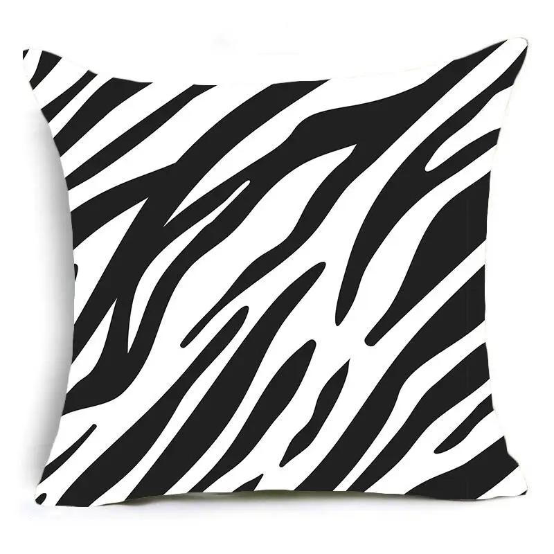Home Decor Animal Print Pillow Cover Leopard Tiger Zebra Cattle Snake Cushion Cover Home Sofa Chair Decor Pillowcase 45X45Cm