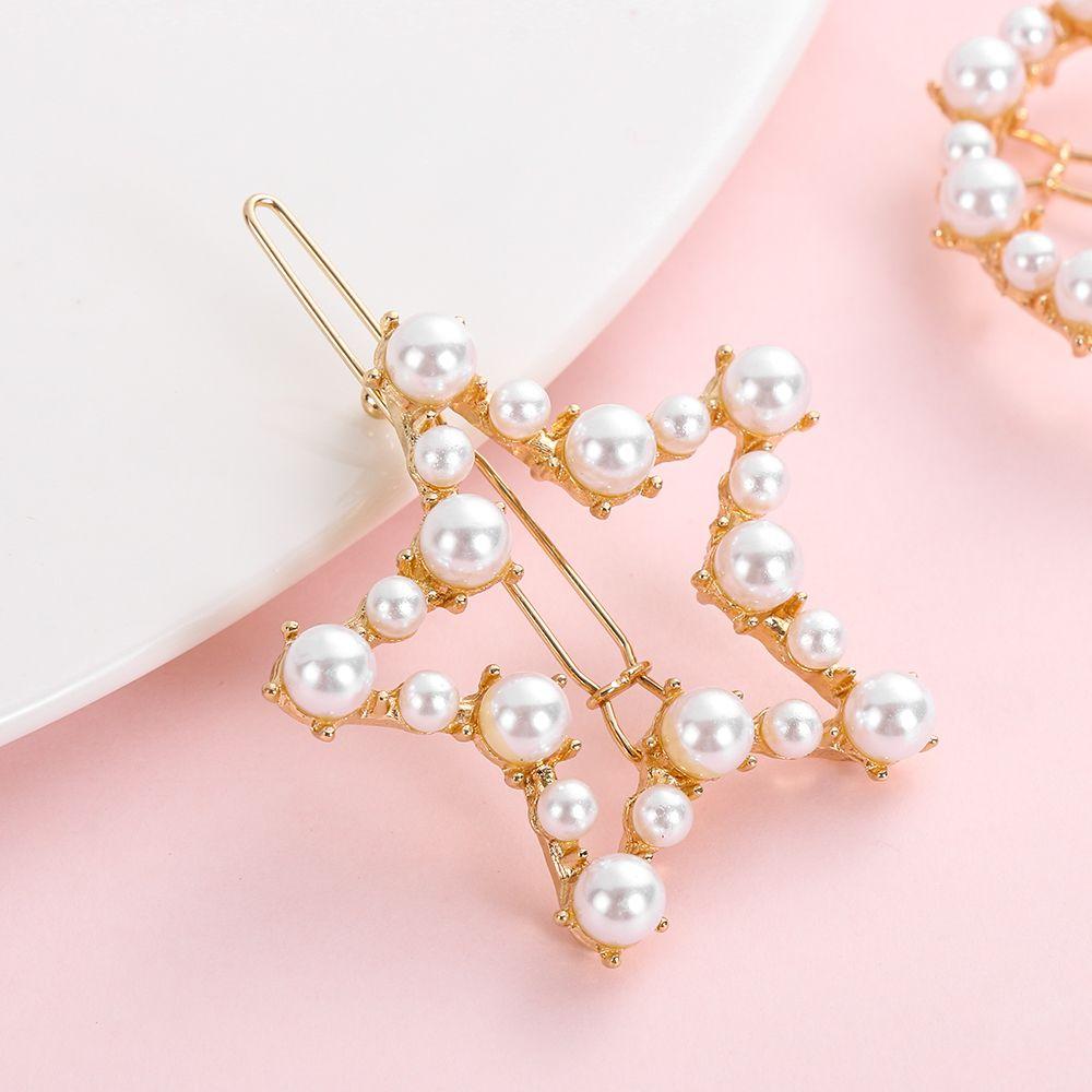 Ladies Girls Hair Styling Headwear Barrettes Hair Clips Women Pearls Hairpins Hairgrip