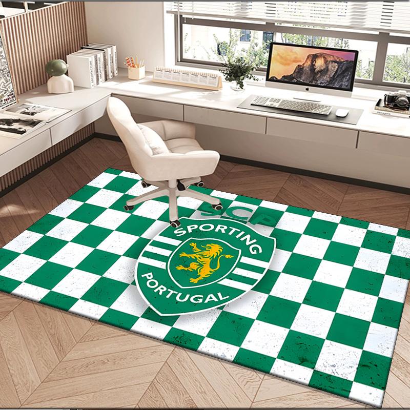 1PC Rug Sporting Football Crest Carpet, Chair Rug,Area Rug for Office Bedroom Living Rooms Bedroom, Doormat Decor Christmas Fan Gifts