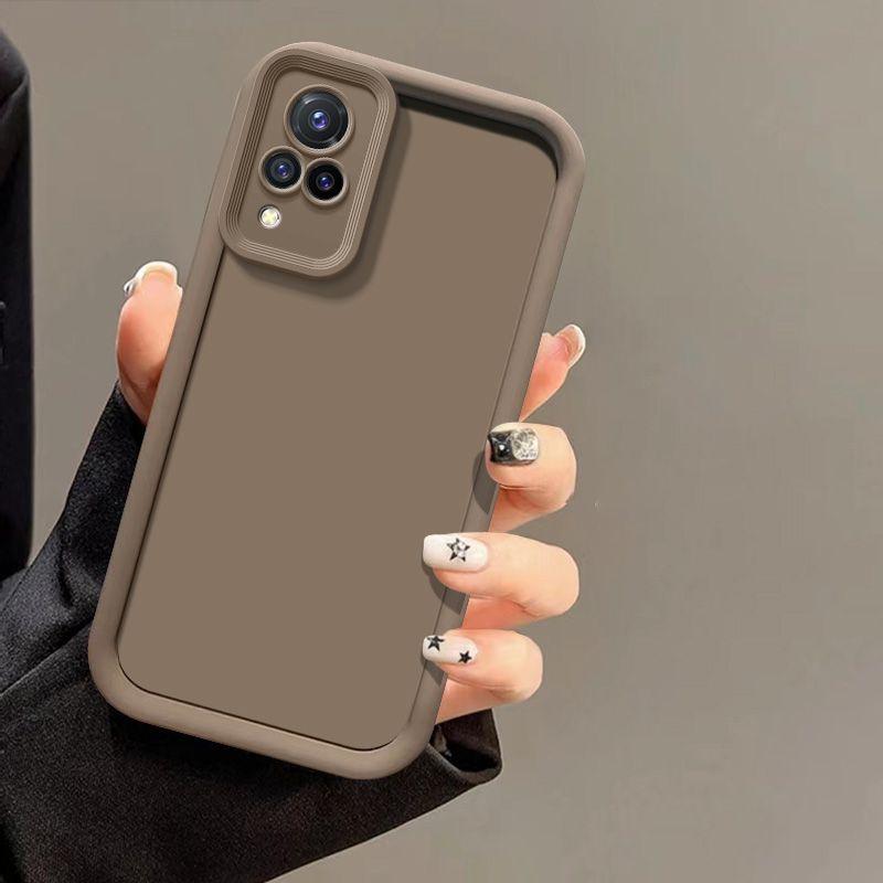 For Vivo V21 Case VIVO V21 5G Phone Case Vivo V21 Anti Fall Prevention Luxury Candy Matte Soft Cover